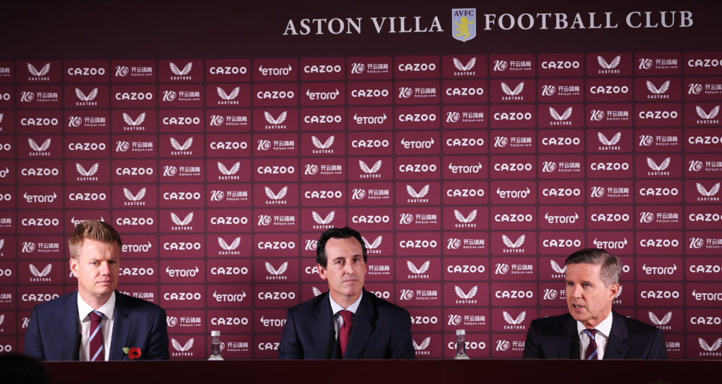 Unai Emery Aston Villa Press Conference