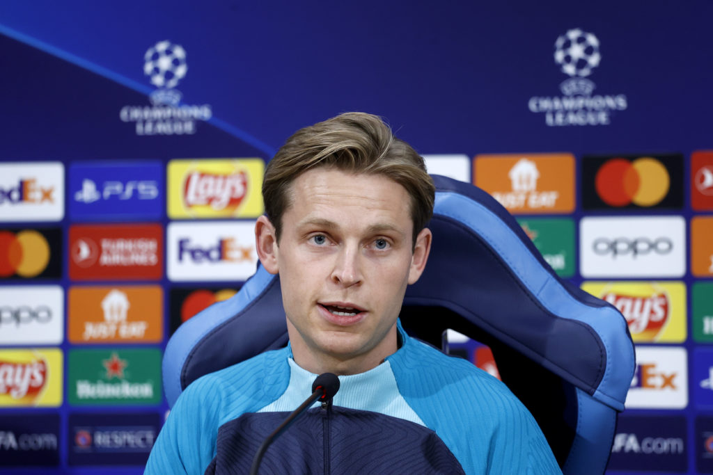 FC Barcelona Training Session And Press Conference - UEFA Champions League 2023/24