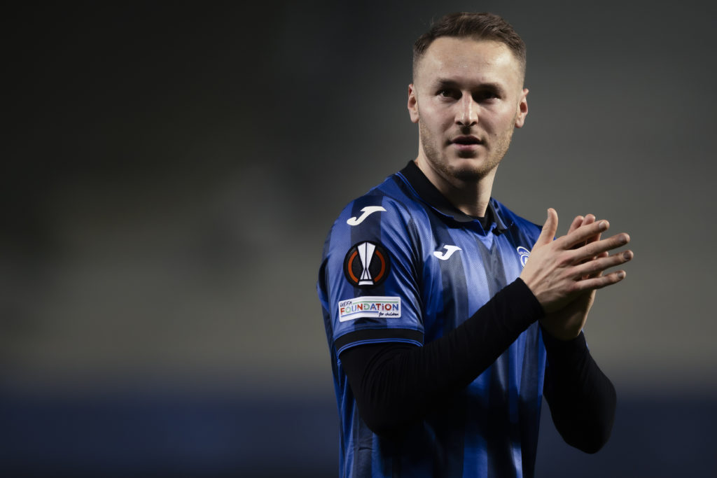 Teun Koopmeiners of Atalanta BC gestures at the end of the