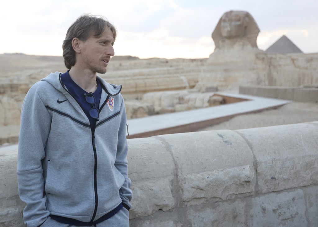 Croatian National Team visit the Pyramids in Egypt