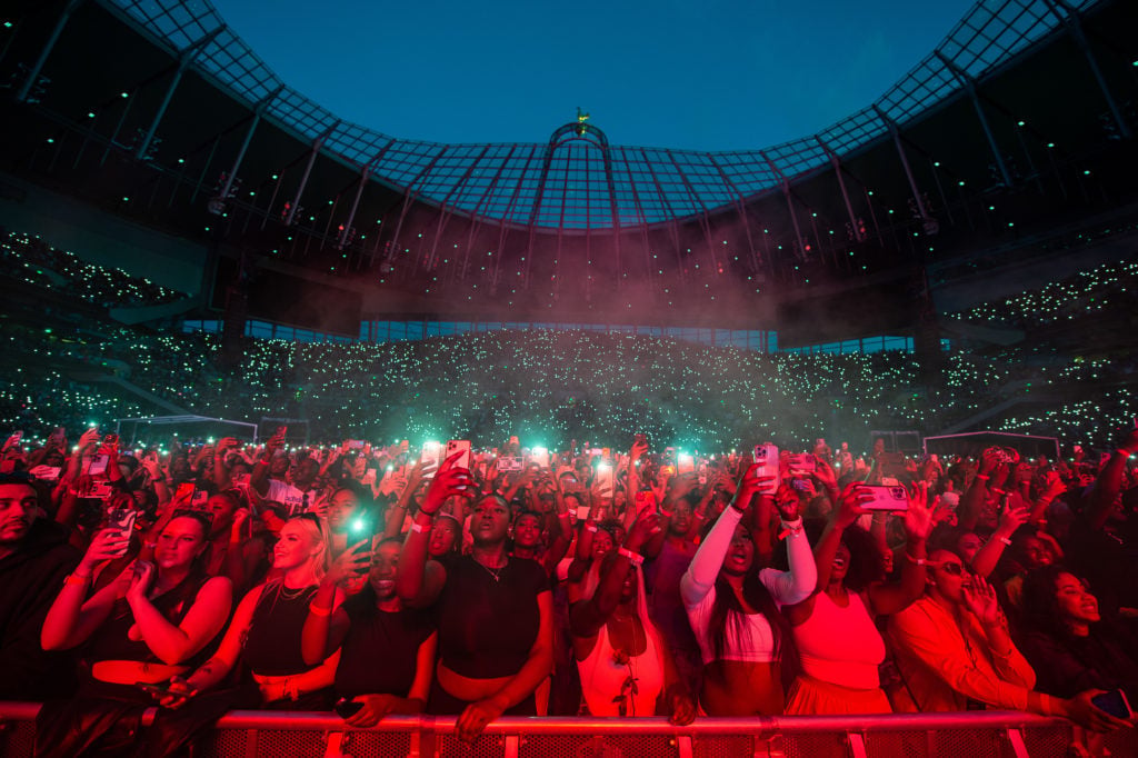 Wizkid Performs At Tottenham Hotspur Stadium