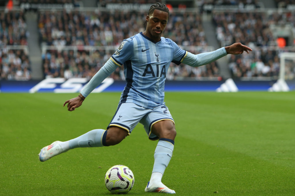 Tottenham Hotspur's Wilson Odobert during the Premier League match between Newcastle United and Tottenham Hotspur
