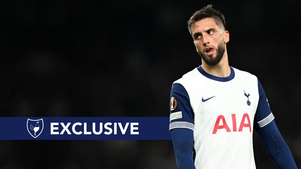 Rodrigo Bentancur of Tottenham Hotspur during the UEFA Europa League 2024/25 League Phase MD3 match between Tottenham Hotspur and AZ at Tottenham H...