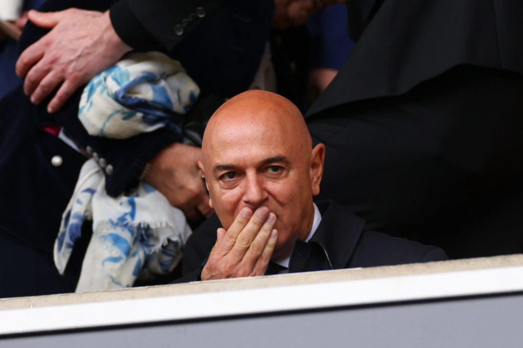 Daniel Levy watching Tottenham game