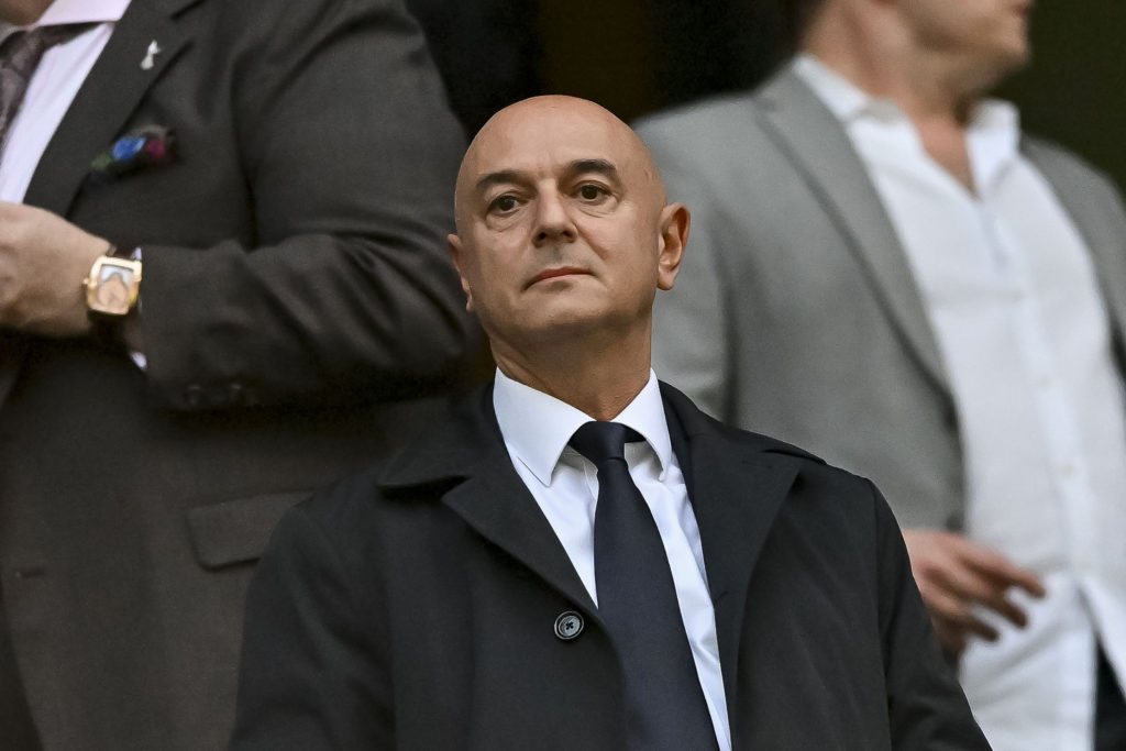 Daniel Levy looks on during Tottenham Hotspur against FK Bodo/Glimt in the Europa League.