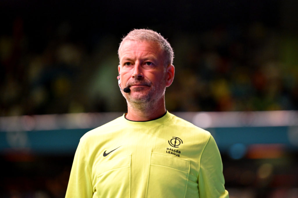 Mark Clattenburg during Baller League x Match Day 10