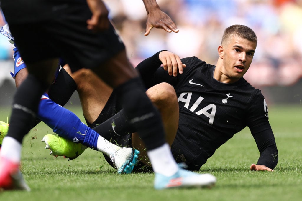 Luka Vuskovic of Tottenham Hotspur during the pre-season friendly match between Reading and Tottenham Hotspur