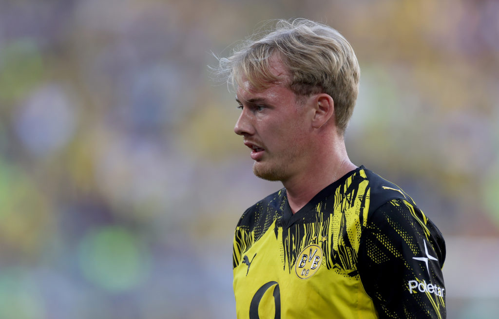 Julian Brandt playing for Borussia Dortmund against Juventus in a pre-season friendly.