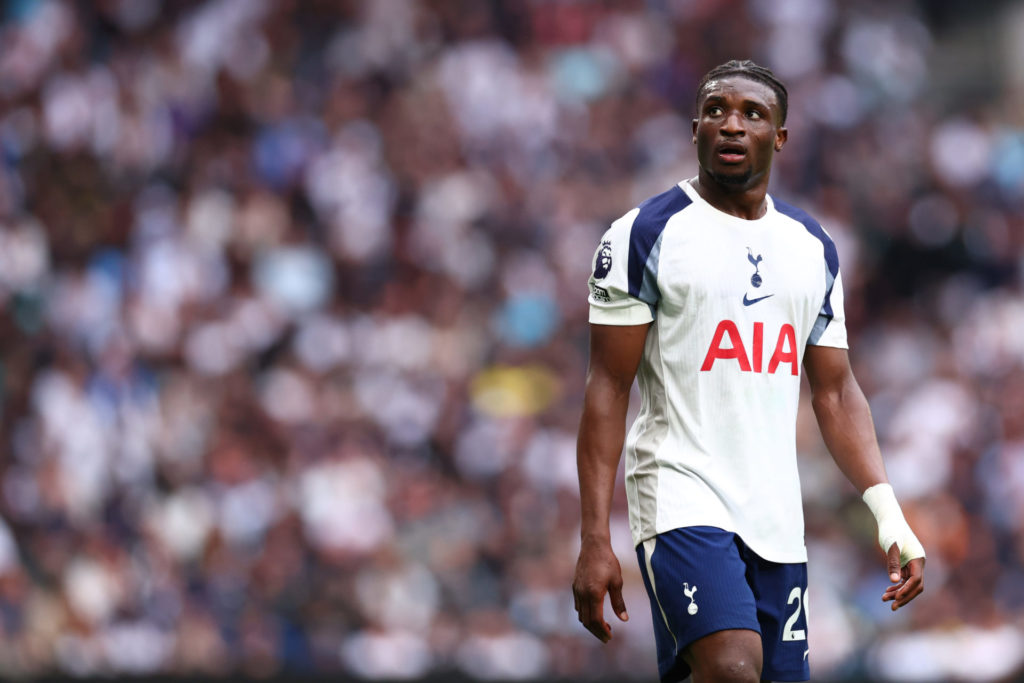 Tottenham winger Mohammed Kudus looking