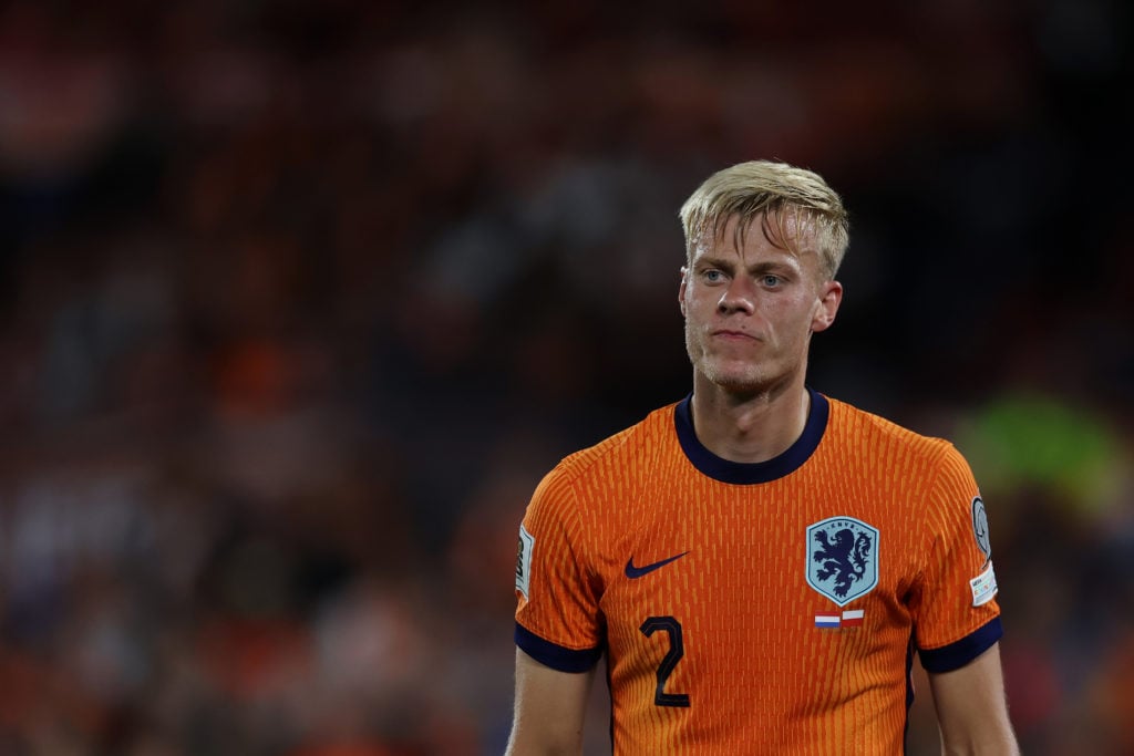 Jan Paul van Hecke of Netherlands looks on