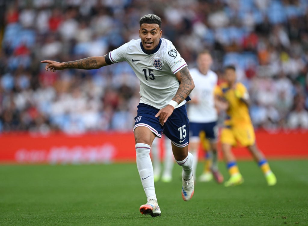 Morgan Rogers of England runs for the ball