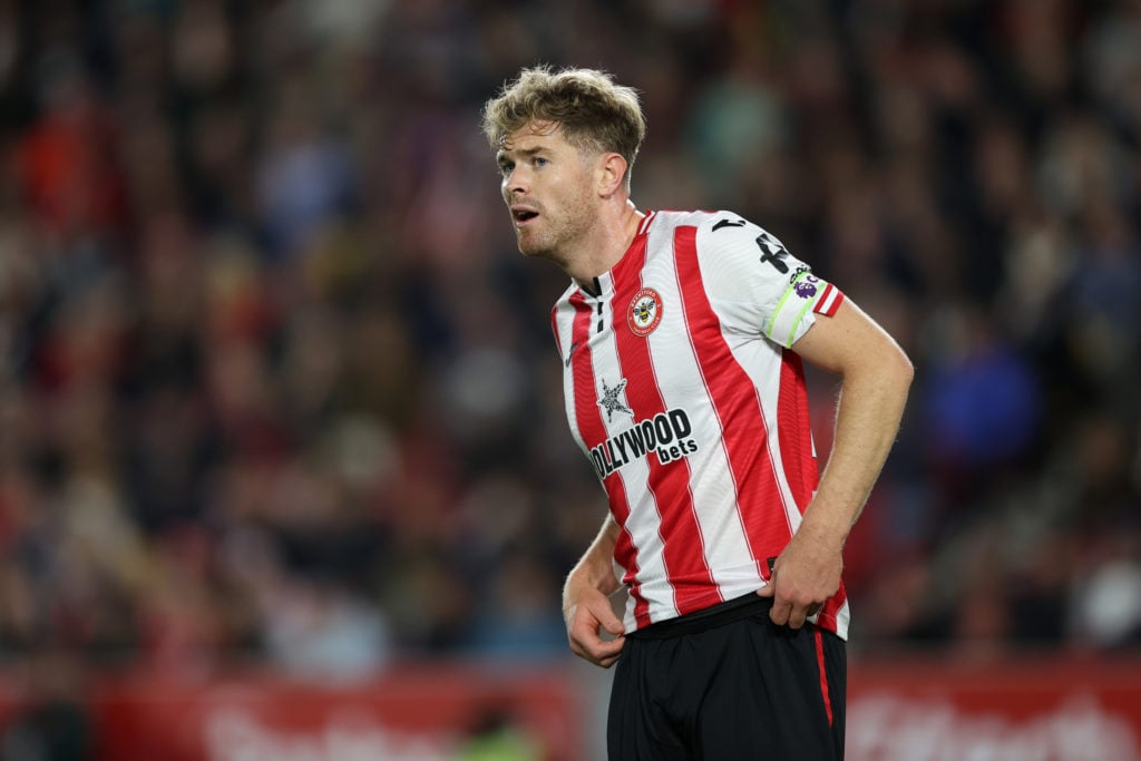Nathan Collins of Brentford during the Premier League match between Brentford and Chelsea