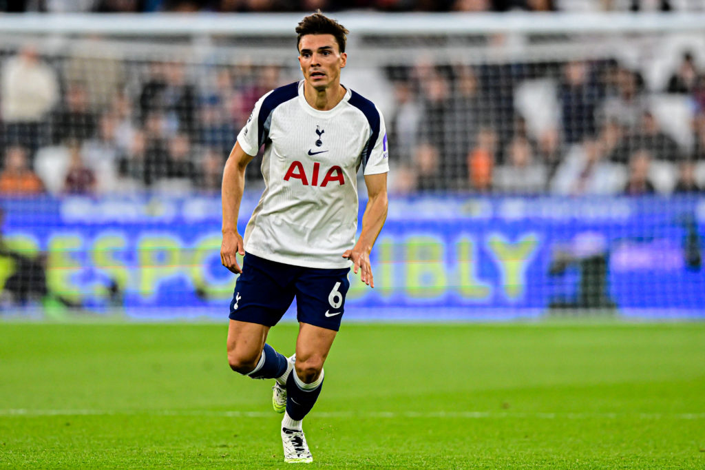 Tottenham midfielder Joao Palhinha at the London Stadium