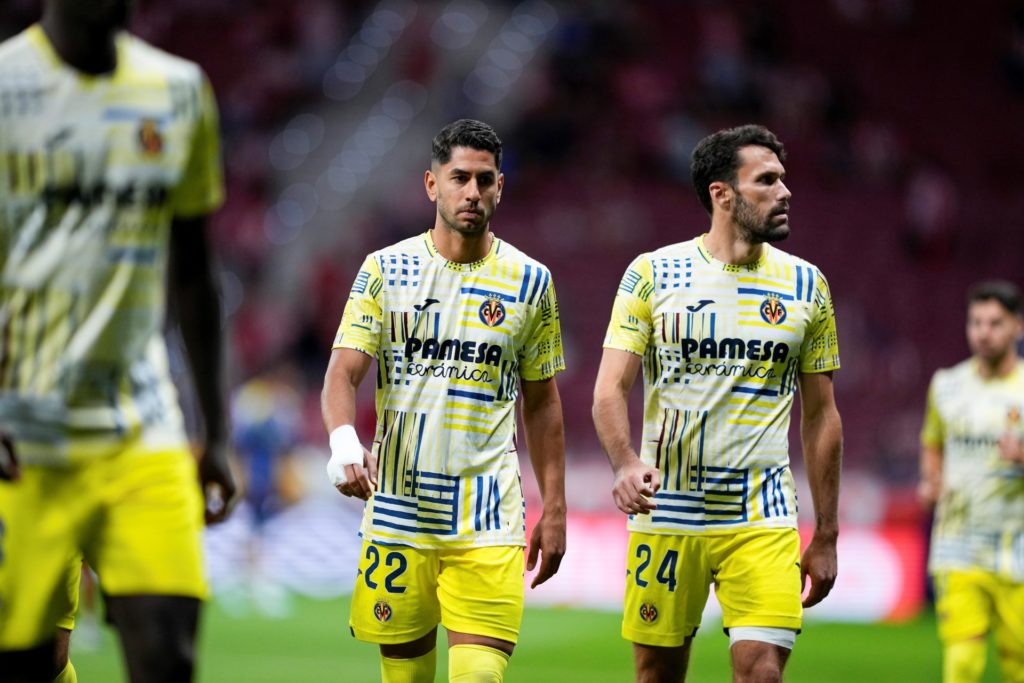Ayoze Perez during Villarreal warm-up
