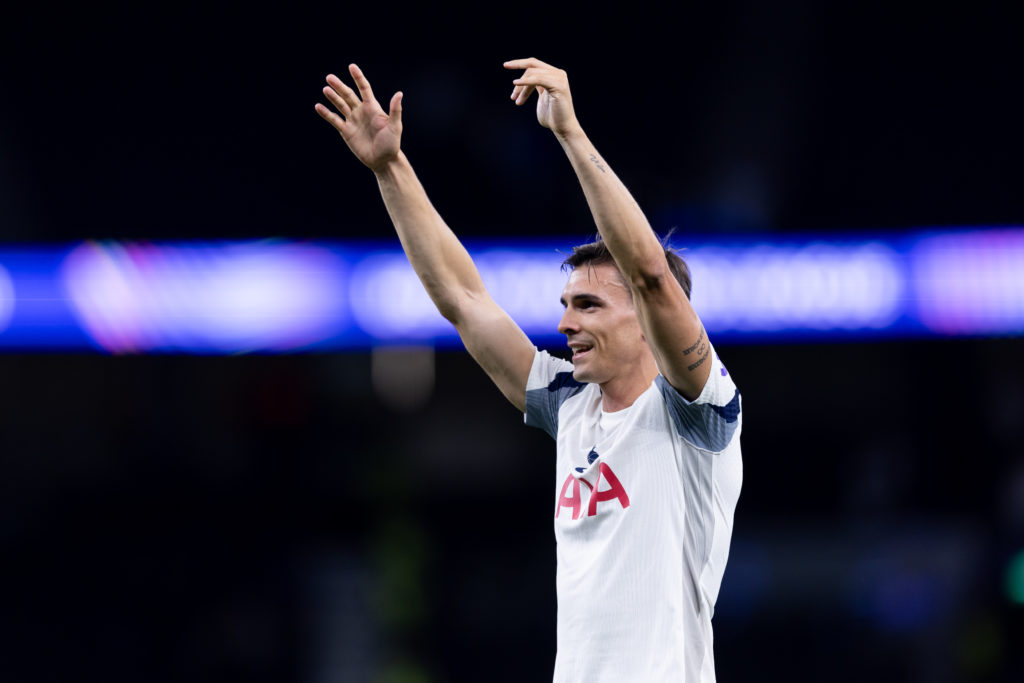 Joao Palhinha waves to the fans after Tottenham Hotspur v Villarreal CF - UEFA Champions League 2025/26 League Phase MD1