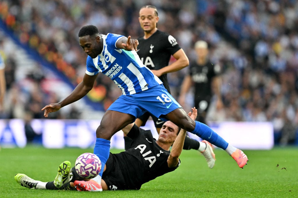 Tottenham midfielder Joao Palhinha making tackle