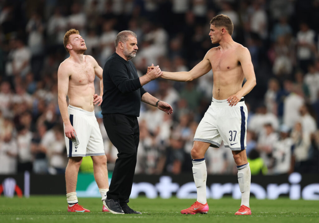 Tottenham head coach Ange Postecoglou