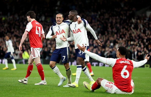 Randal Kolo Muani plays for Tottenham vs Arsenal