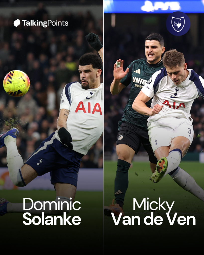 Micky van de Ven vs Dominic Solanke goals