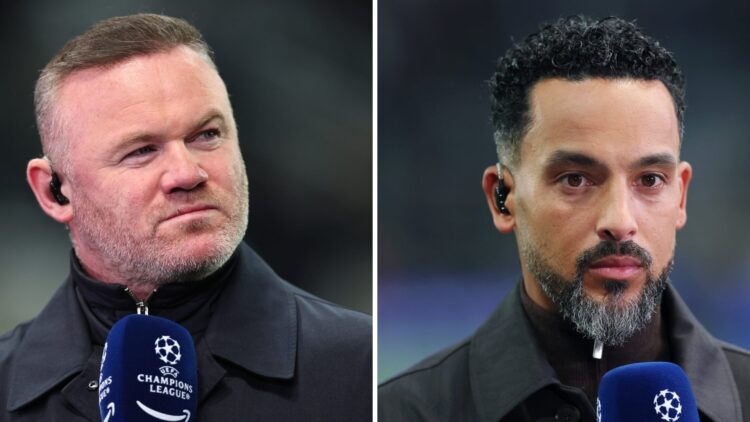 Wayne Rooney and Theo Walcott doing punditry