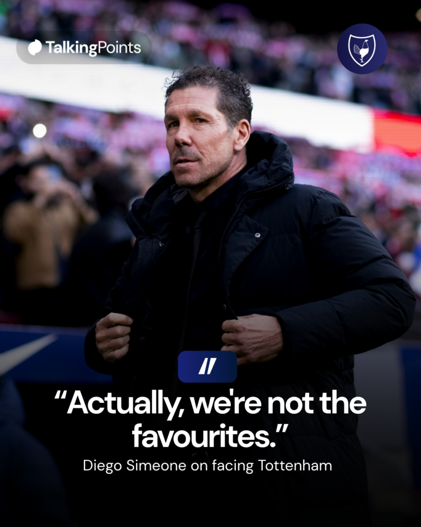 Diego Simeone vs Spurs