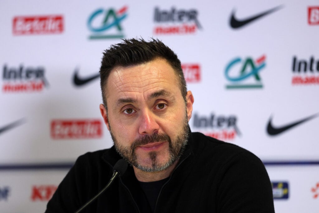 Roberto de Zerbi, Head Coach of Olympique de Marseille portrait after the French Cup match between Olympique de Marseille and Stade Rennais at Orange Velodrome.