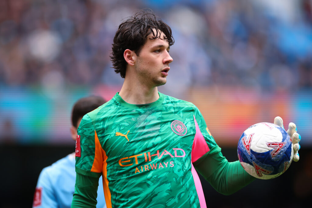 James Trafford of Manchester City during the Emirates FA Cup Quarter Final match between Manchester City and Liverpool.