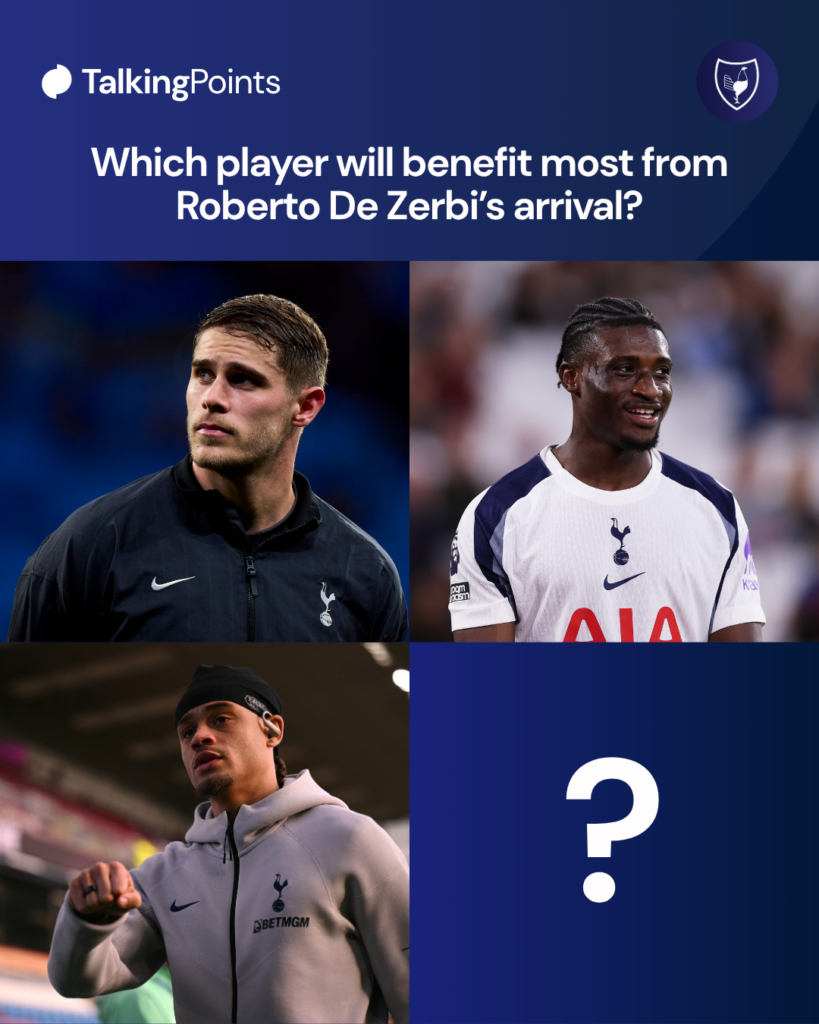 Which Tottenham player will benefit the most from Roberto De Zerbi's appointment