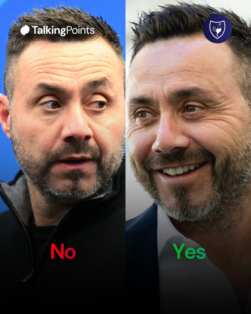 Will Roberto De Zerbi keep Spurs up